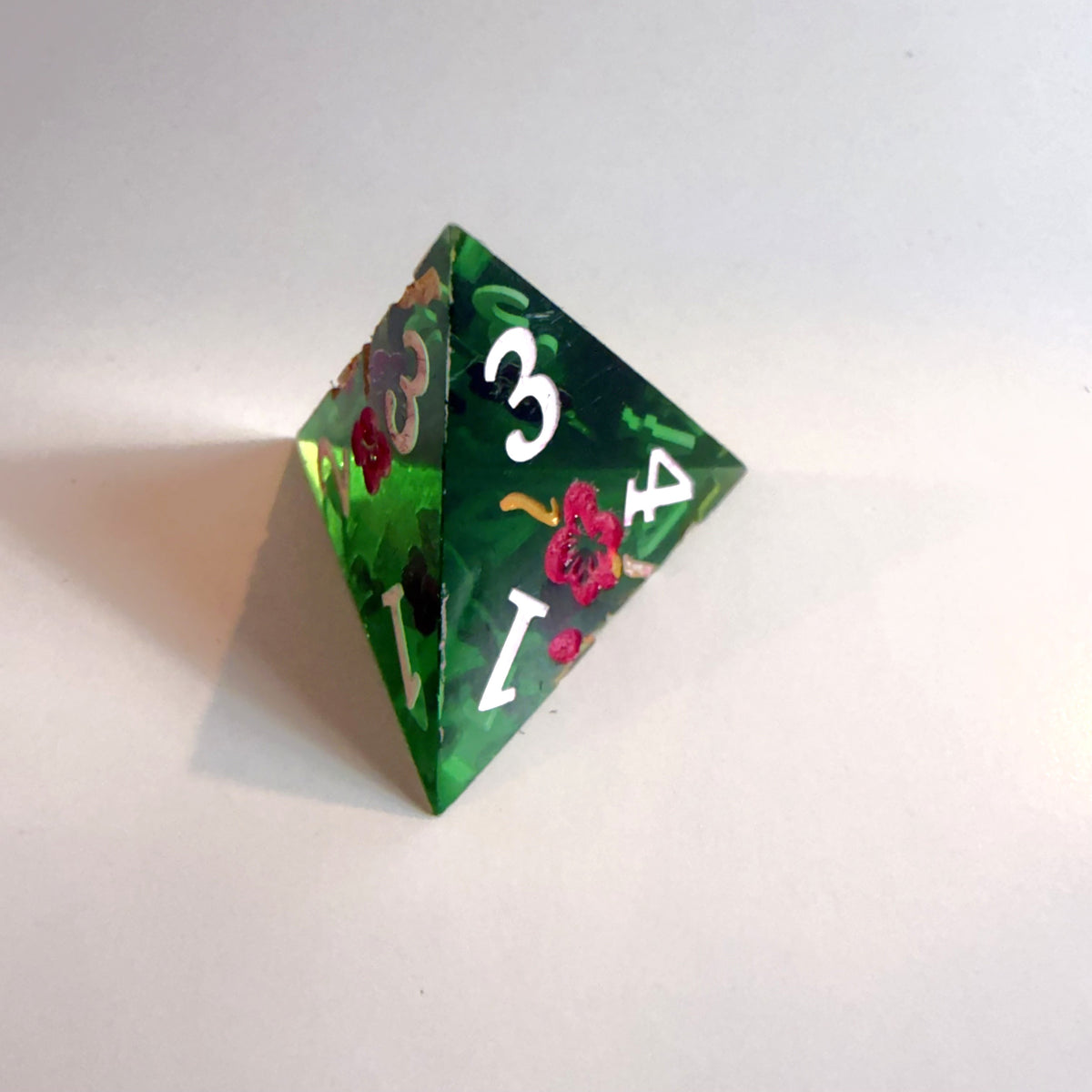 Jeu de dés en résine à bords tranchants Spirit Blossom