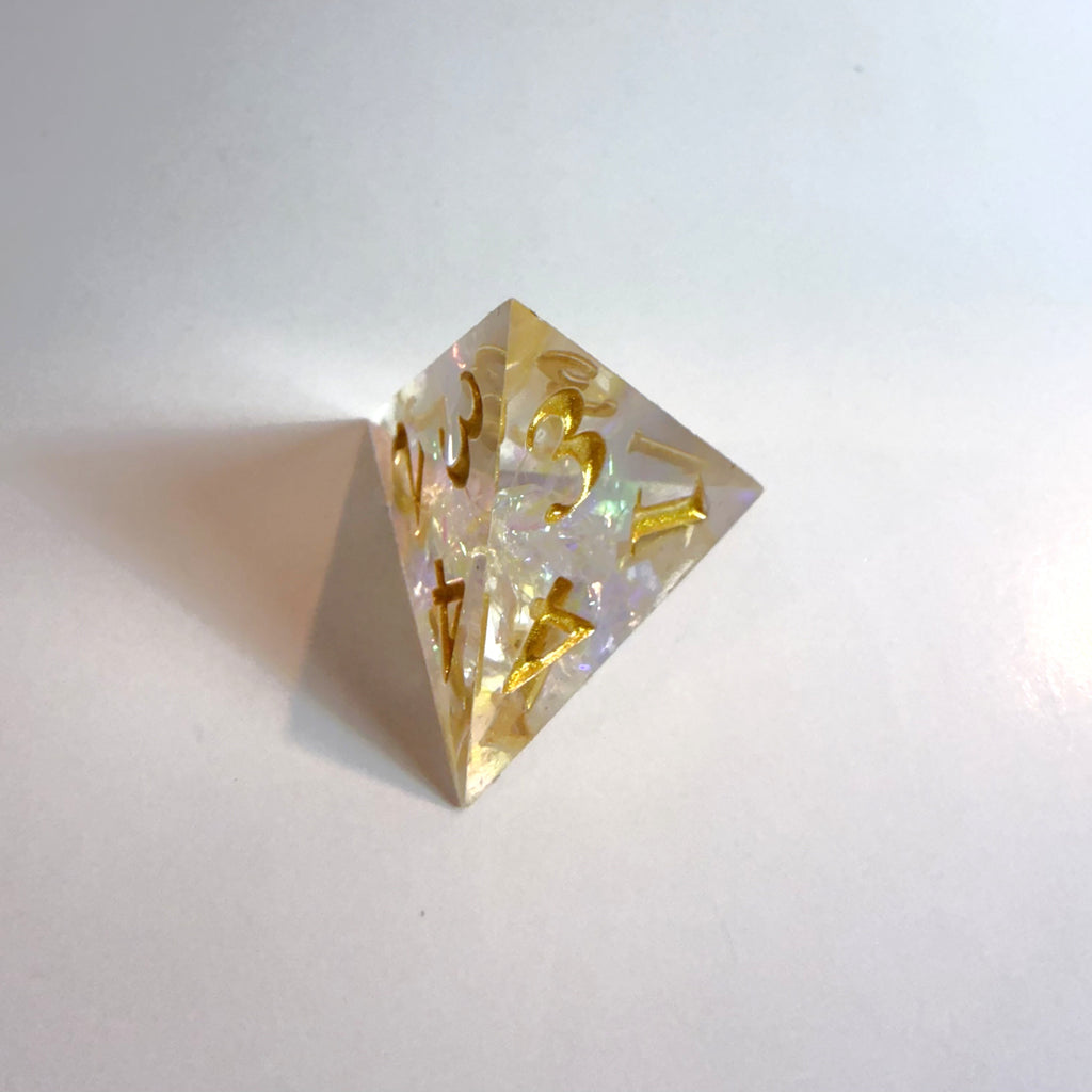 Prism Spark Würfelset mit scharfen Kanten aus Kunstharz