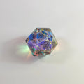 Regenbogenfarbenes gemustertes dickes Klarglas