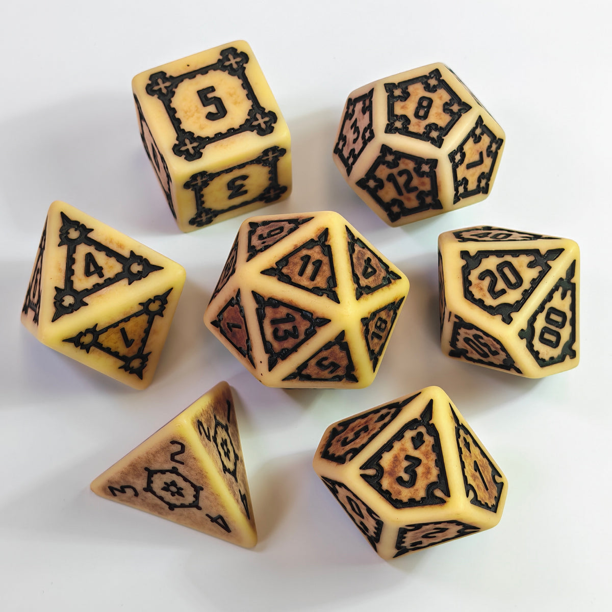 Set di dadi in acrilico Bonestyle Chonk