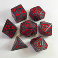 Set di dadi acrilici "Chonk" Pietra del sangue