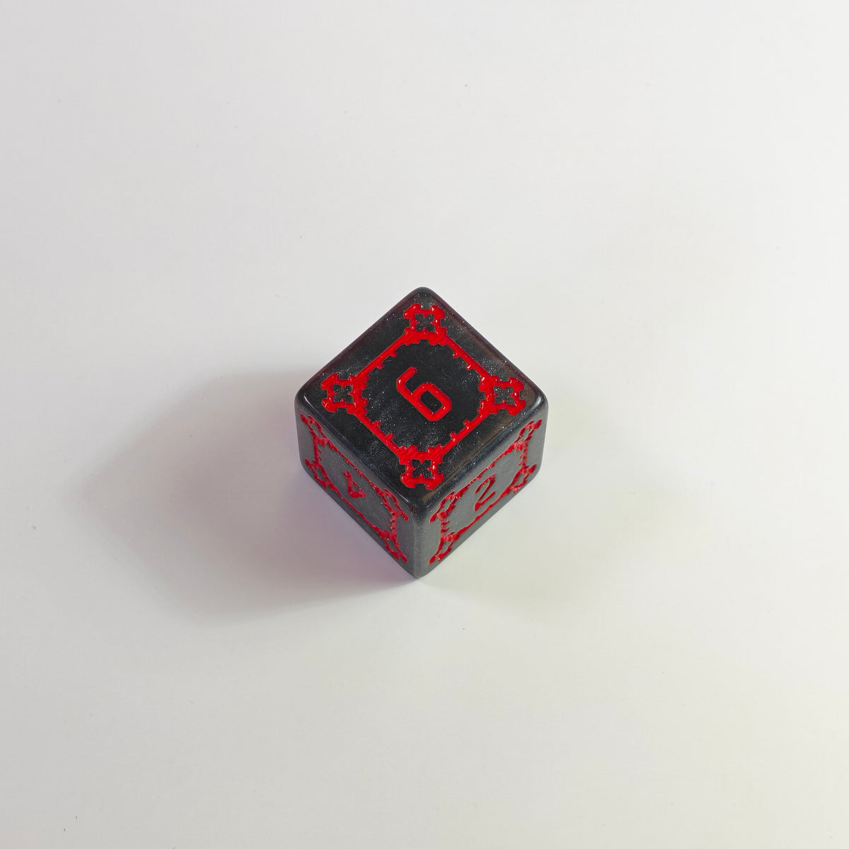 Set di dadi acrilici "Chonk" Pietra del sangue