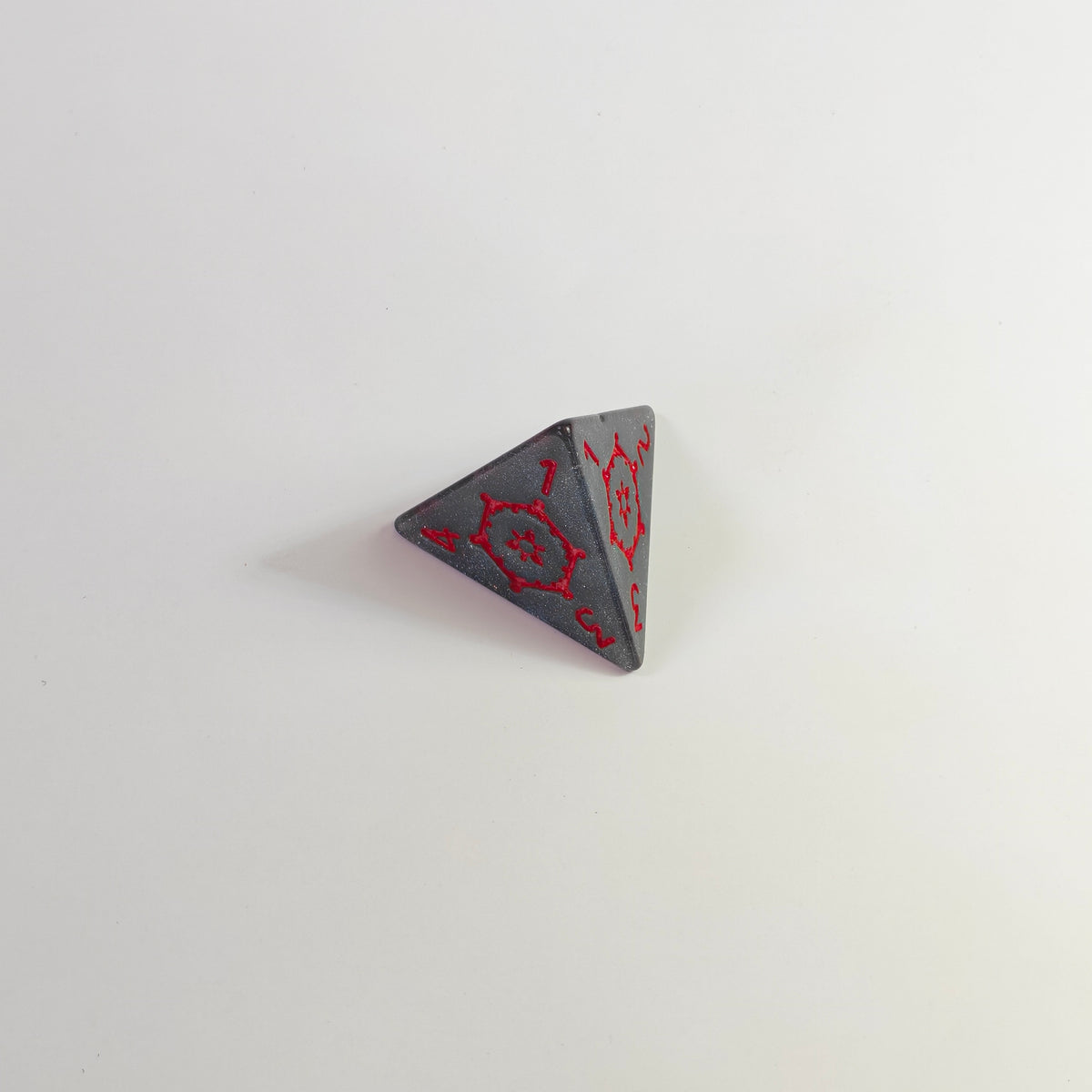 Set di dadi acrilici "Chonk" Pietra del sangue