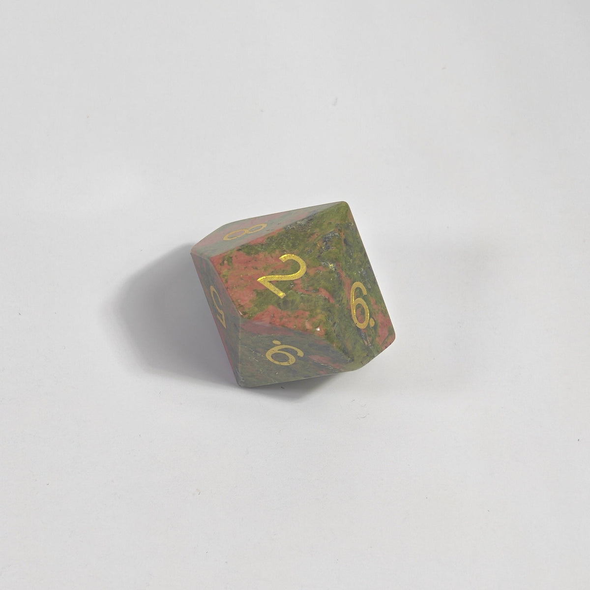 Unakite Gemstone Dice Set