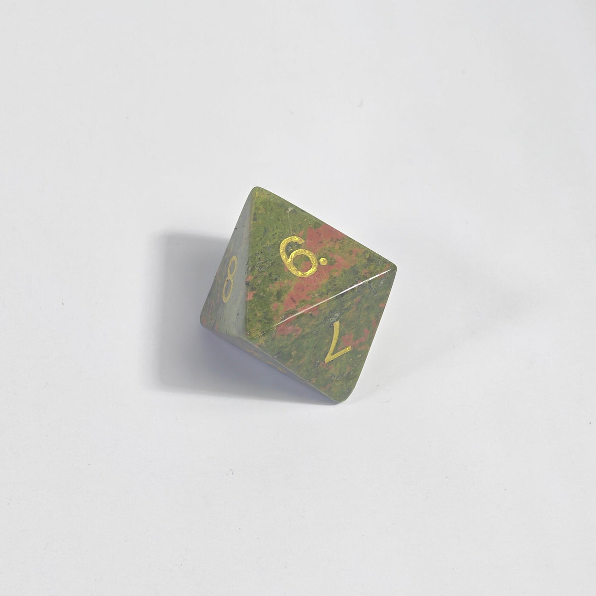 Unakite Gemstone Dice Set
