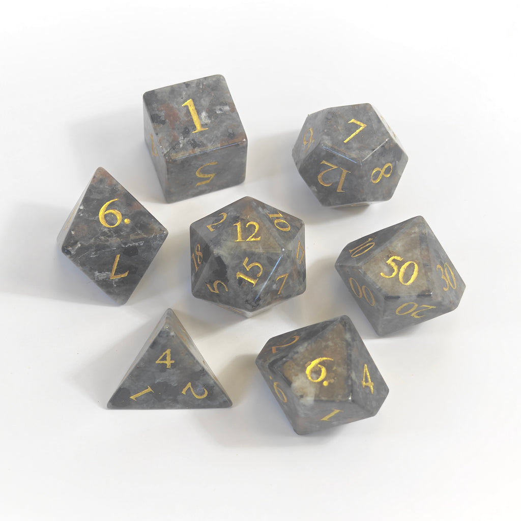 Yooperlite Gemstone Dice Set