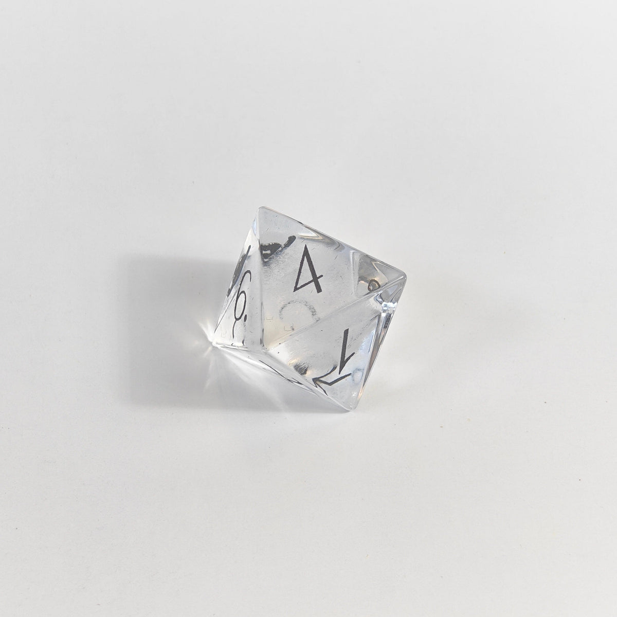 3D Lasered Dandelion Glass Dice Set
