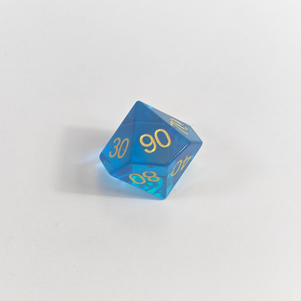 Jeu de dés en verre Blue K9