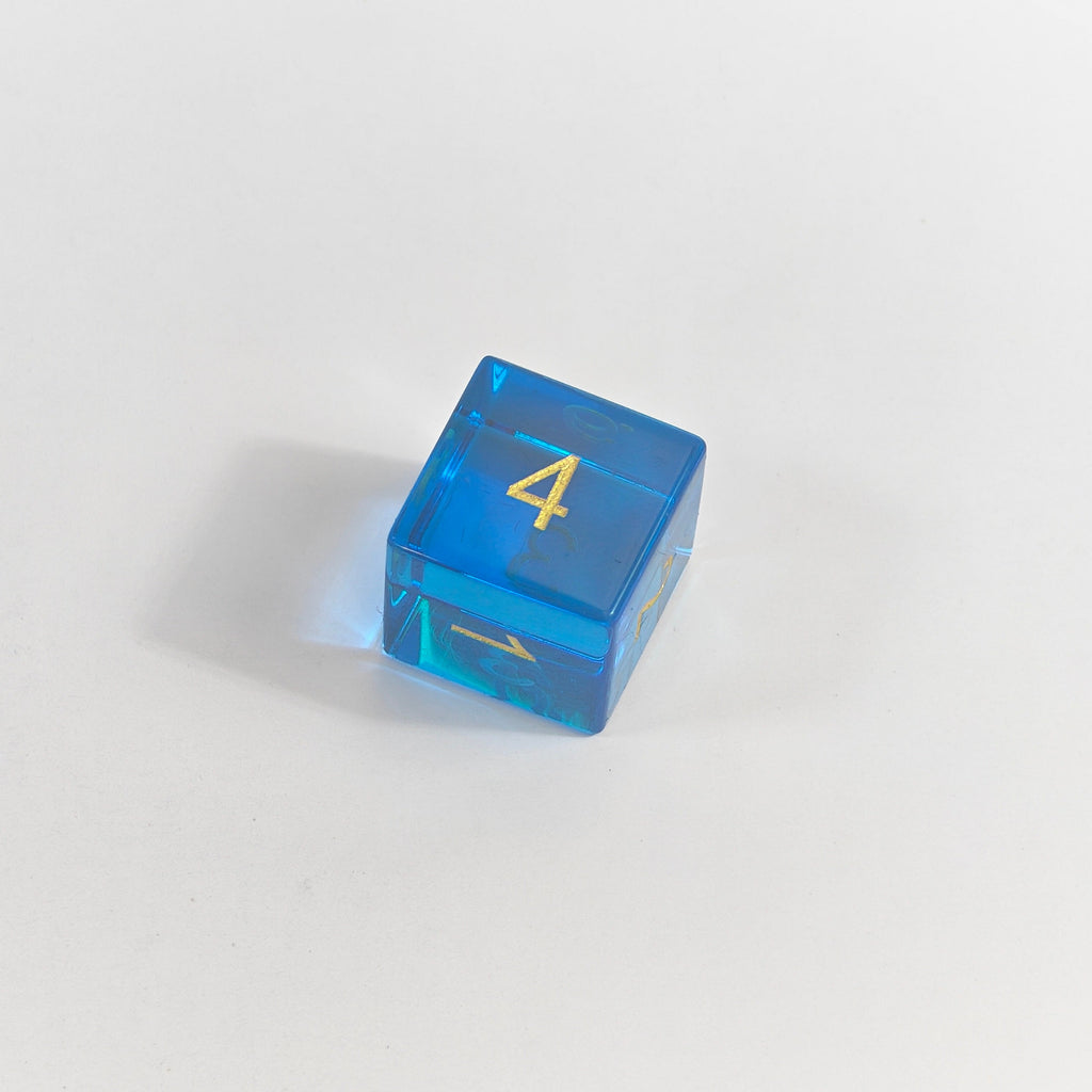 Jeu de dés en verre Blue K9