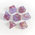 Ensemble de dés en verre Pink Burst