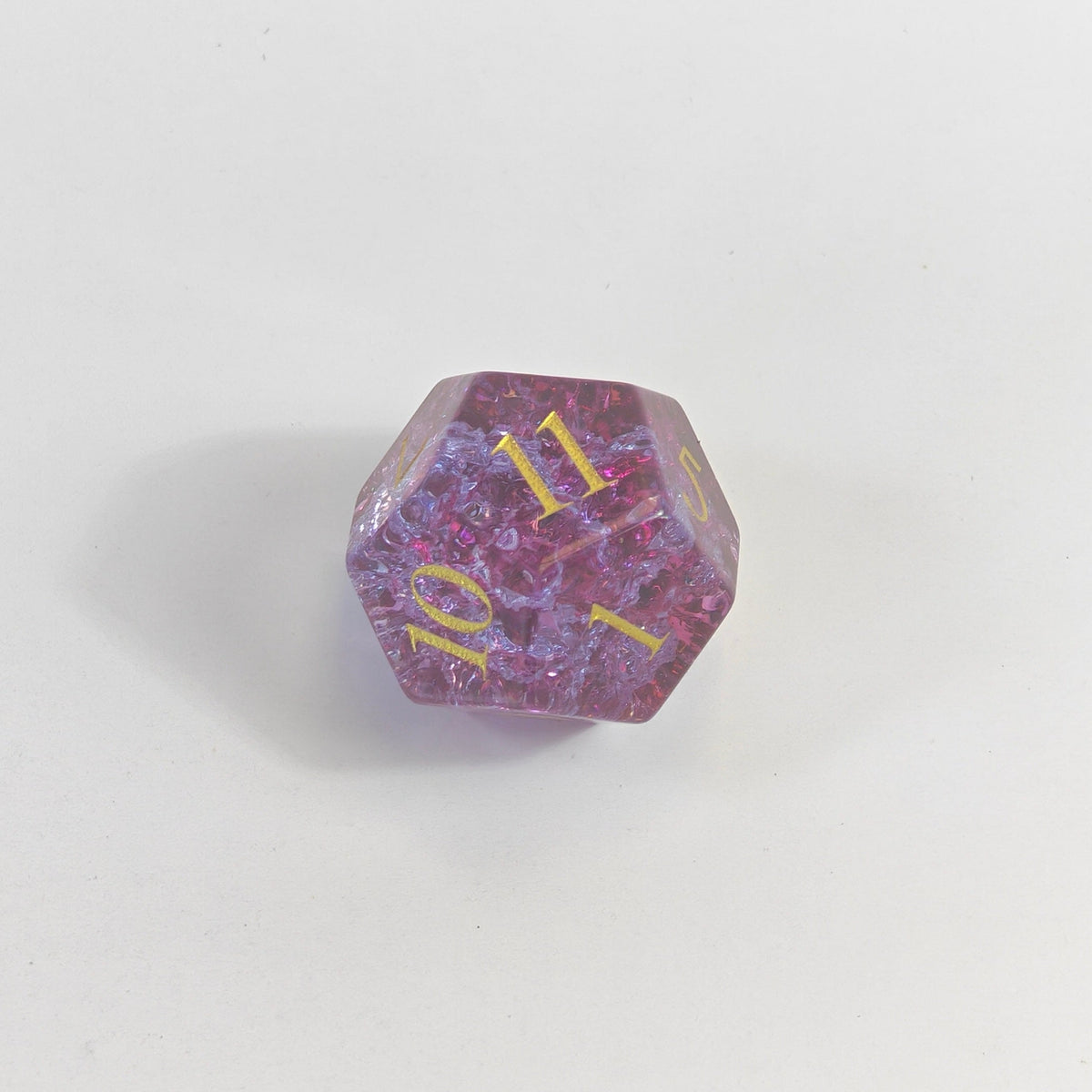 Ensemble de dés en verre Pink Burst
