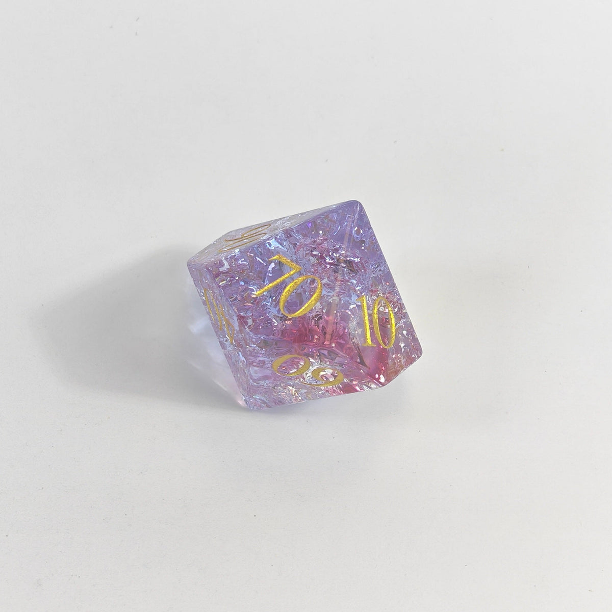 Ensemble de dés en verre Pink Burst