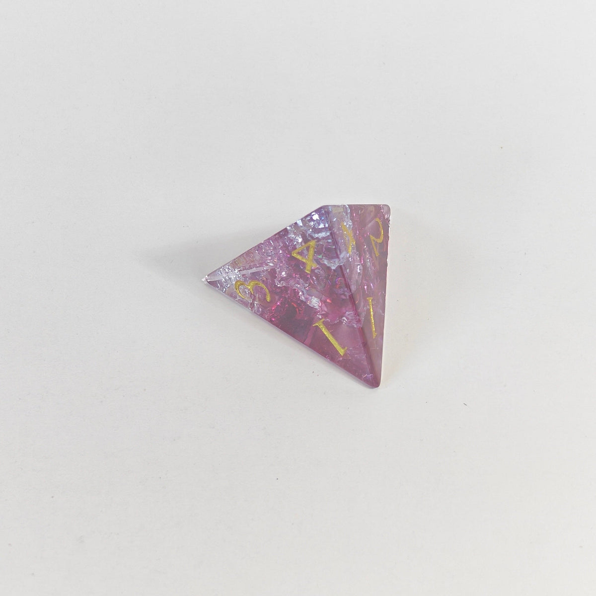 Ensemble de dés en verre Pink Burst