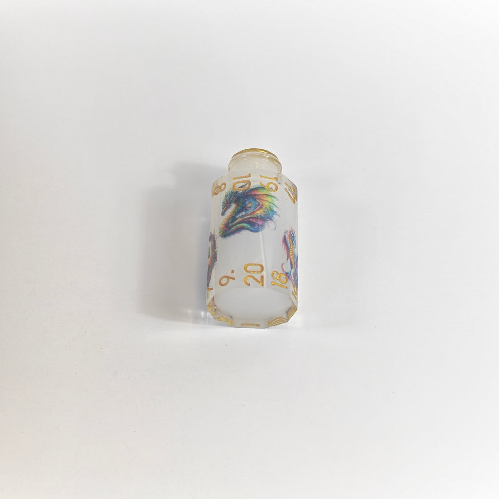 Encaptured Dragon Bottles Resin Dice Set