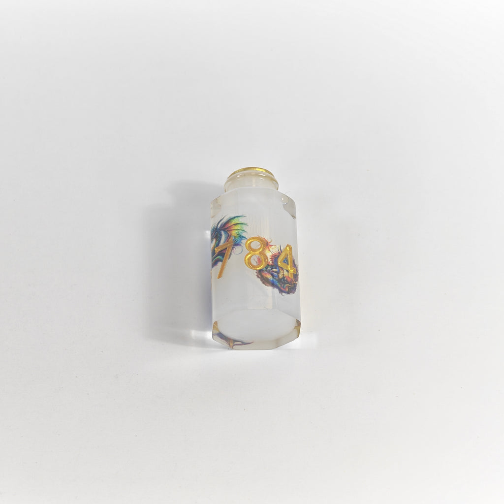 Encaptured Dragon Bottles Resin Dice Set