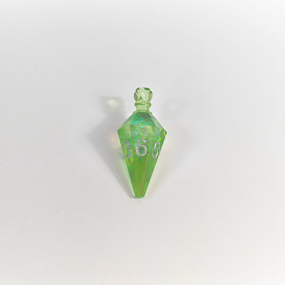 Green Potion Bottles Resin Dice Set