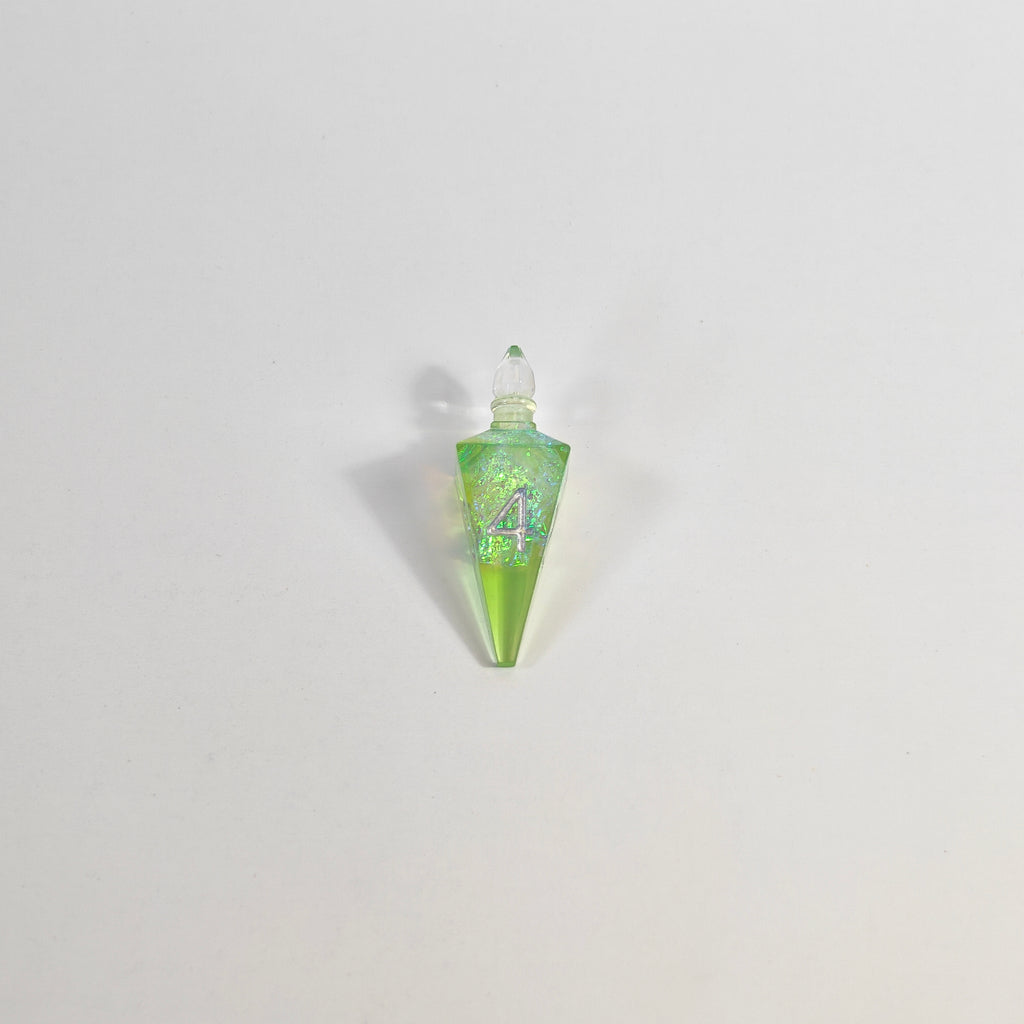 Green Potion Bottles Resin Dice Set