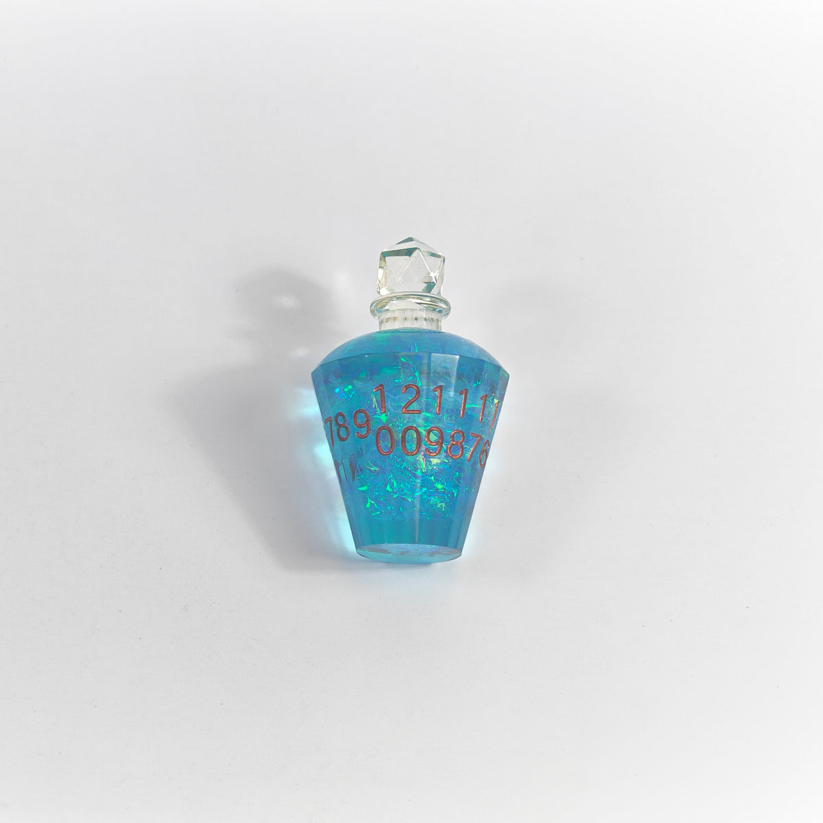 Boccetta di pozione glitter blu