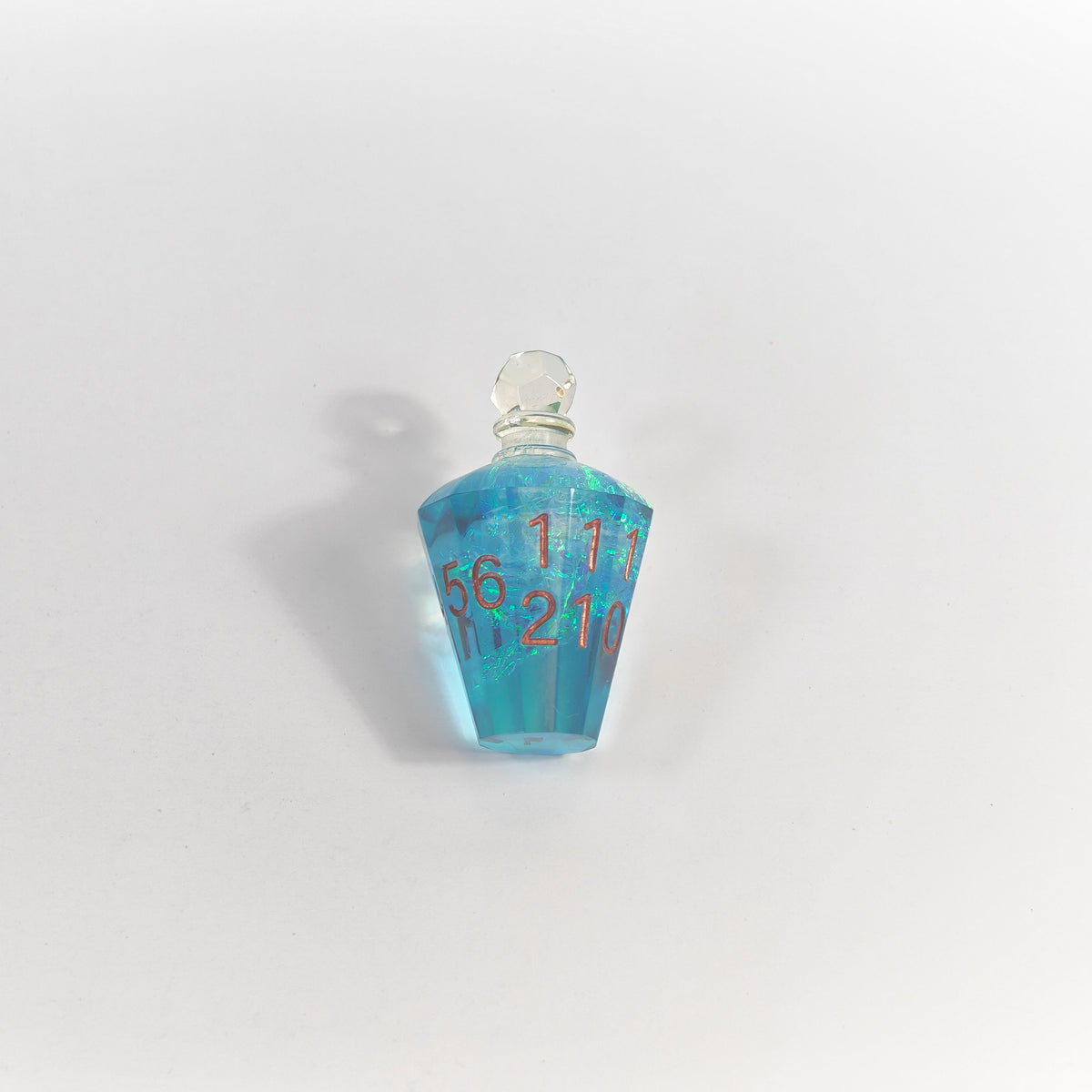 Boccetta di pozione glitter blu