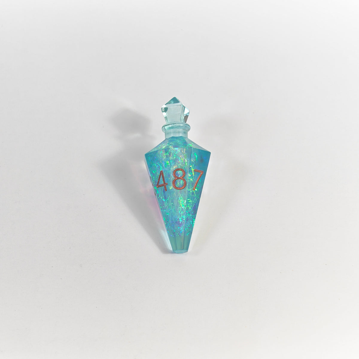 Boccetta di pozione glitter blu