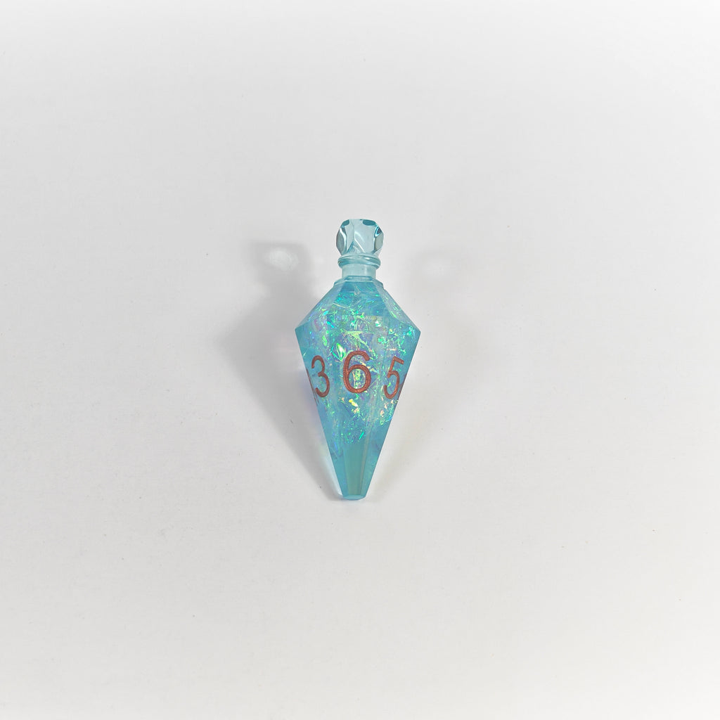 Boccetta di pozione glitter blu