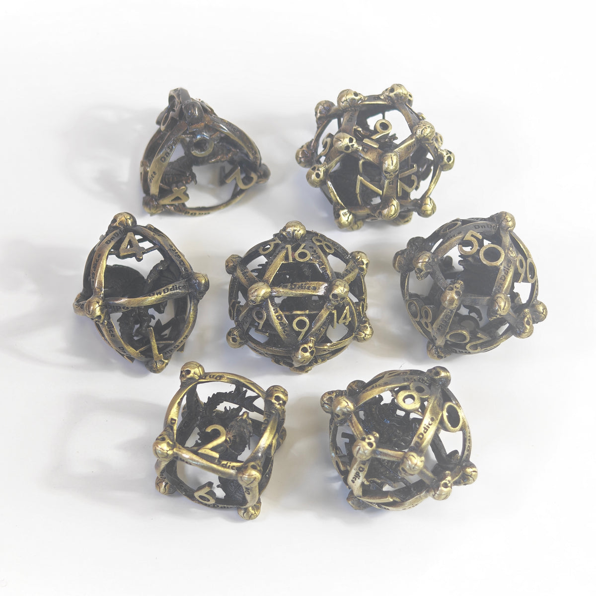 Set di dadi in metallo Drago Sepolto