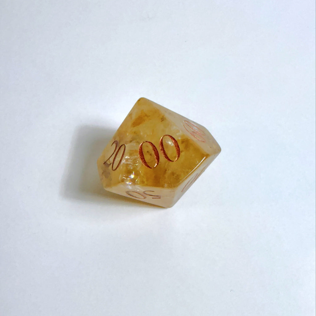 Set di dadi in calcite
