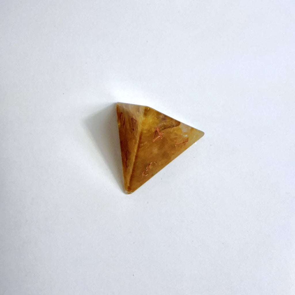 Set di dadi in calcite