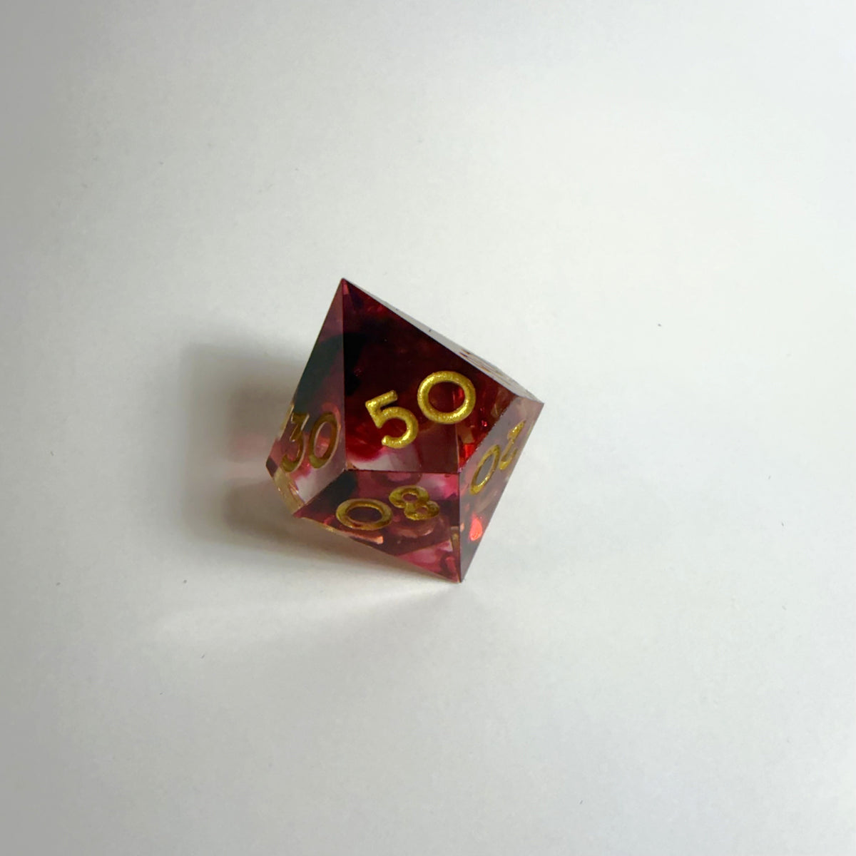 Blood Resin Sharpe Edge Resin Dice Set