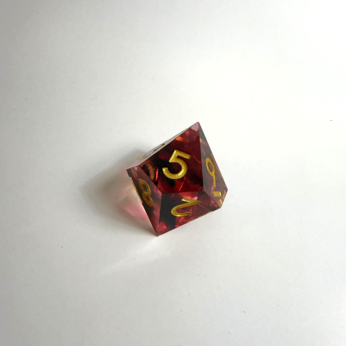 Blood Resin Sharpe Edge Resin Dice Set