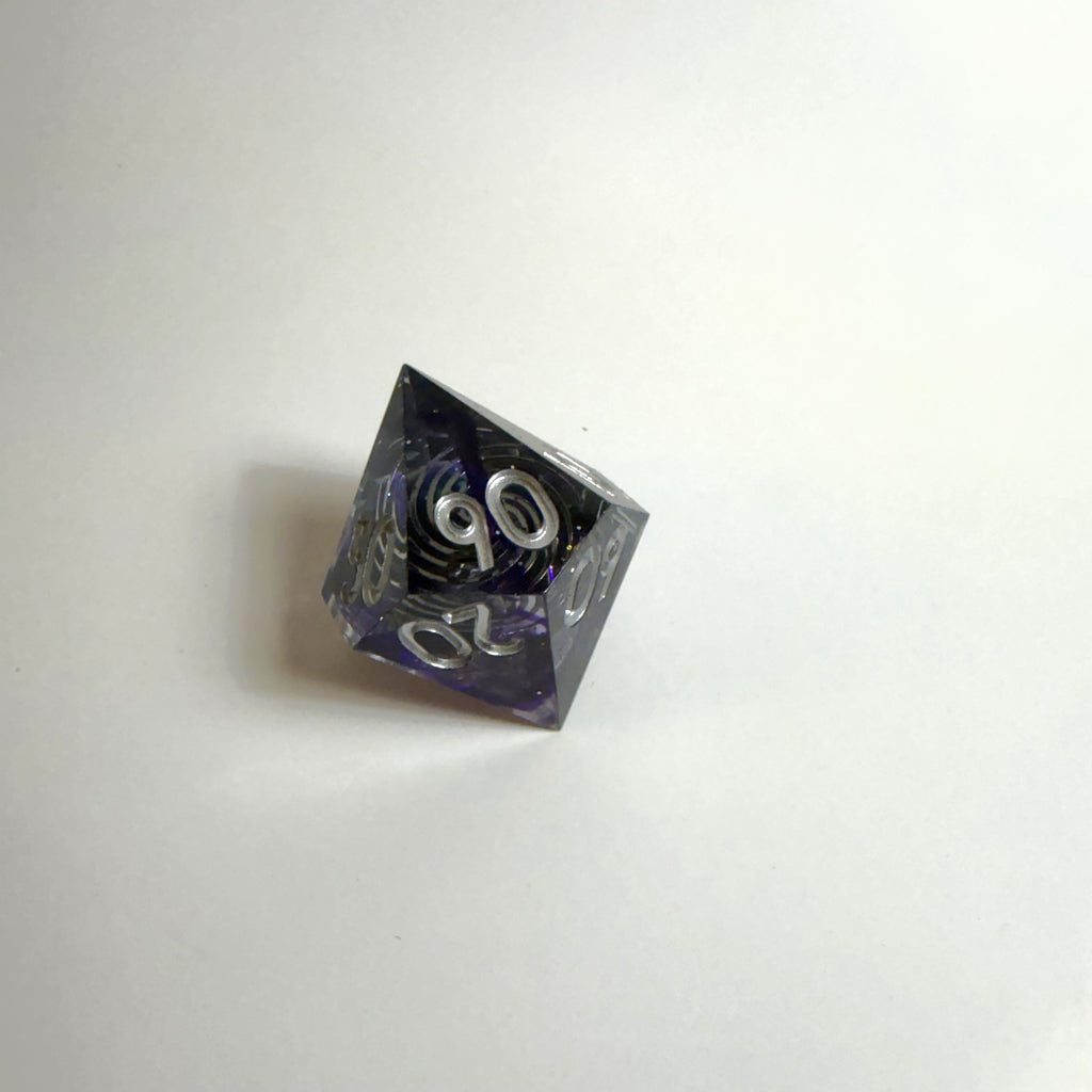 Galaxy Void Sharp Edge Resin Dice Set