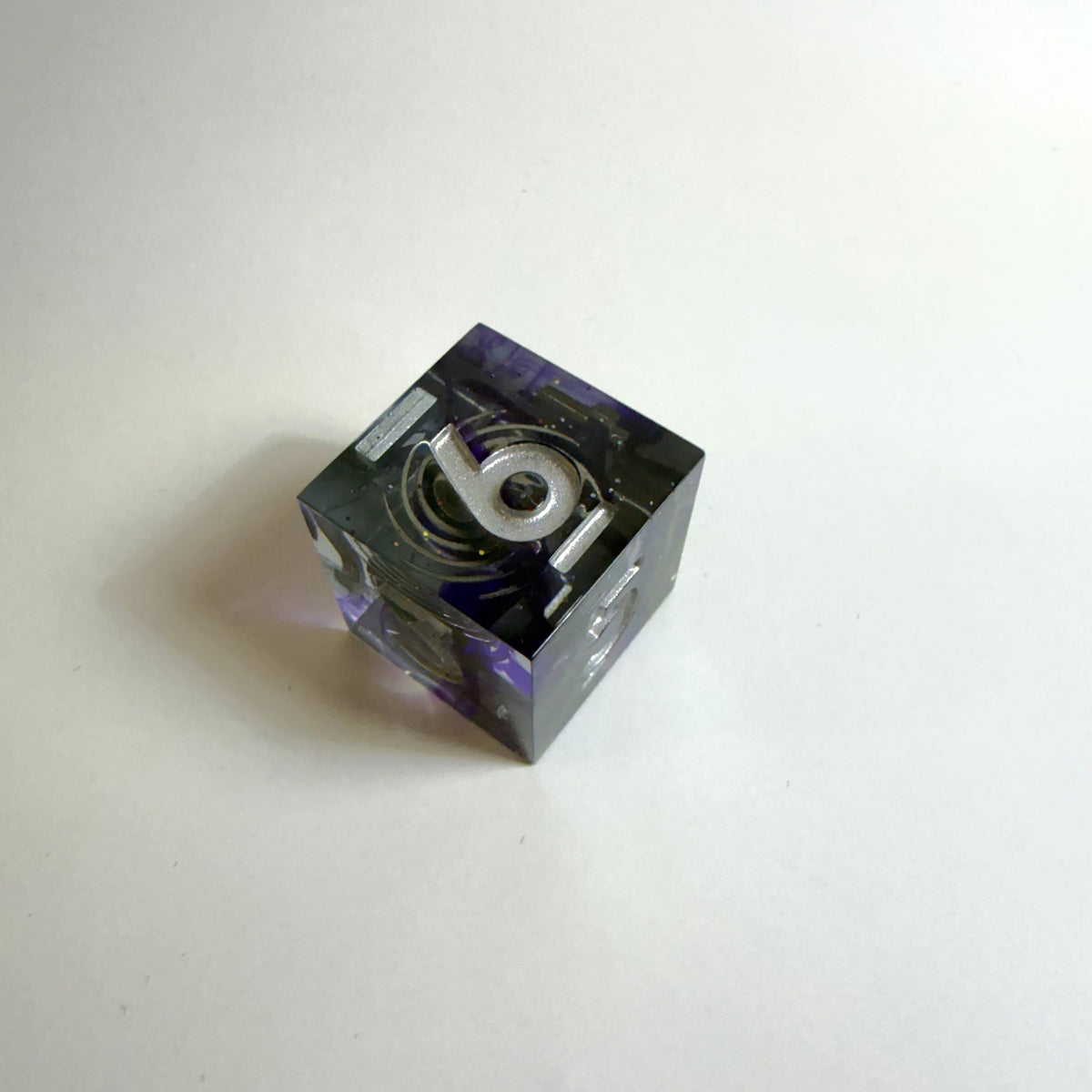 Galaxy Void Sharp Edge Resin Dice Set