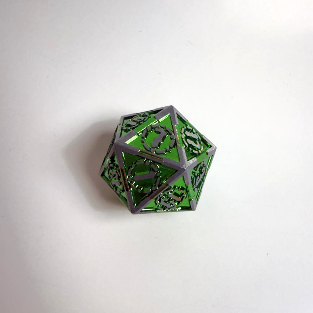 Set di dadi in metallo massiccio Exertus Mortis