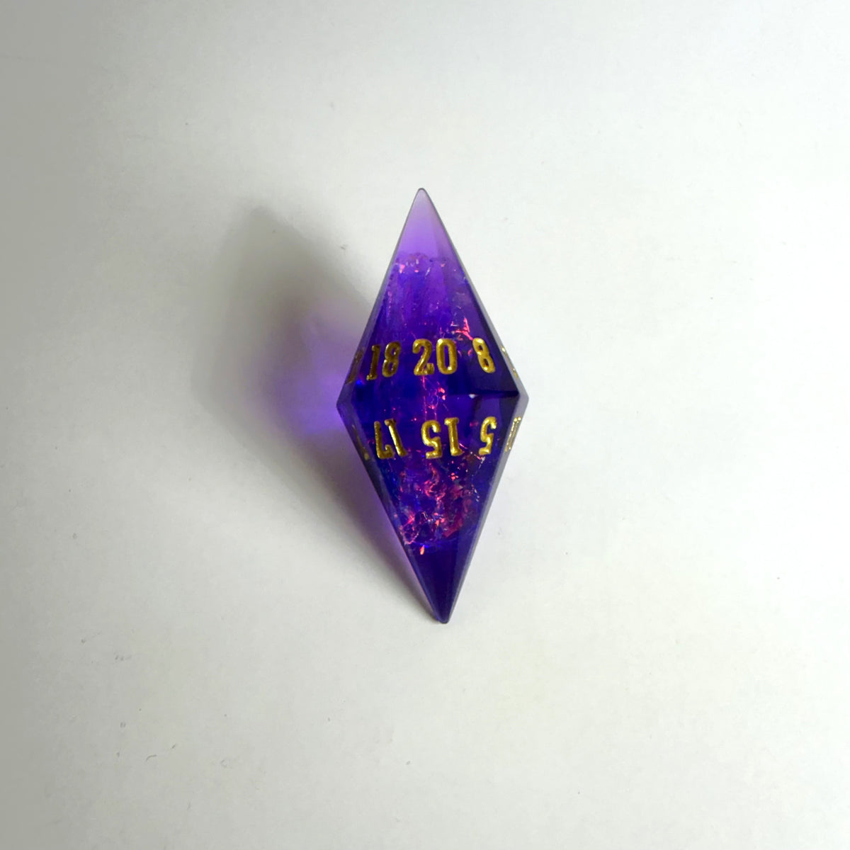Set di dadi gemma Purple Life