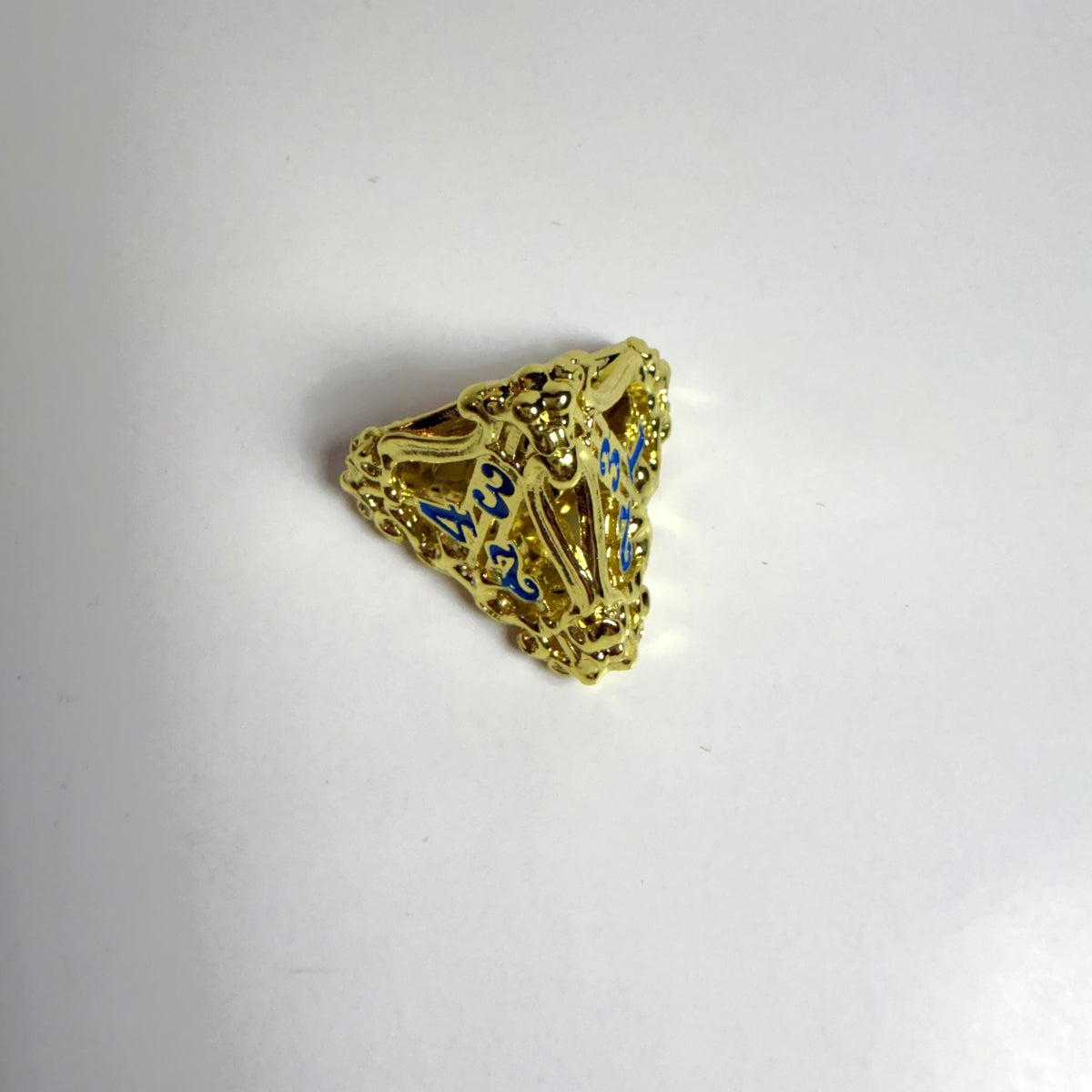 Golden Bell Hollow Metal Dice Set