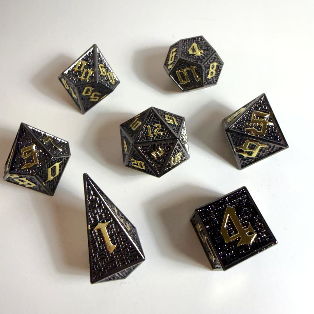 Set de dados de metal sólido Ancient Uplink