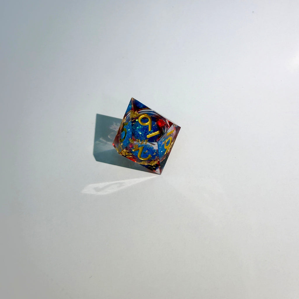 Sunfire Blaze Liquid Core Resin Dice Set