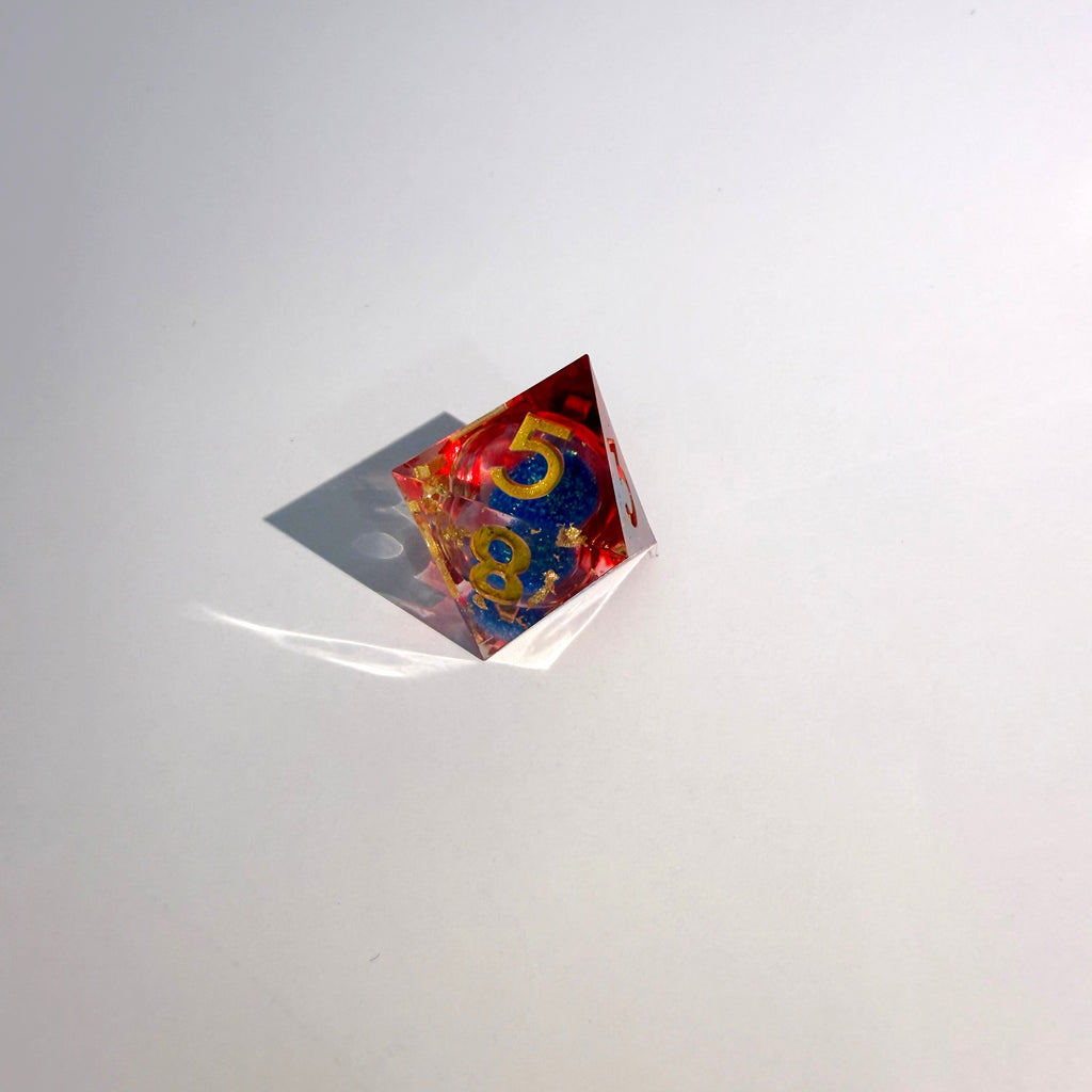 Sunfire Blaze Liquid Core Resin Dice Set