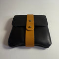 Schwarze Ledertasche