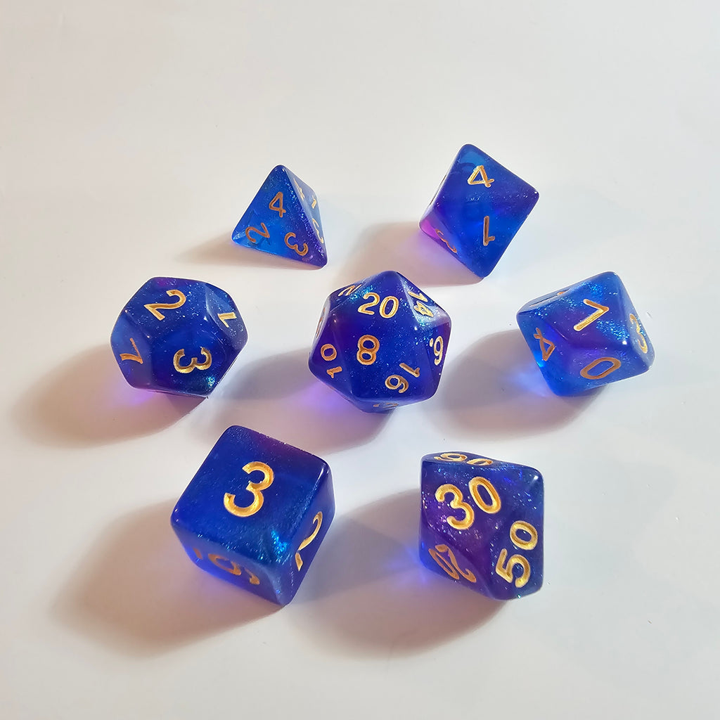 Set di dadi in acrilico Starspell Waves