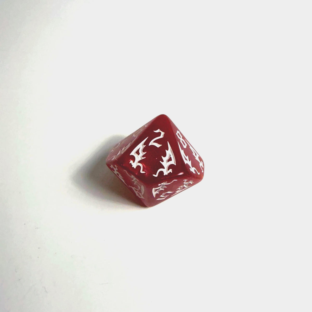 Set di dadi in acrilico Drago Rosso