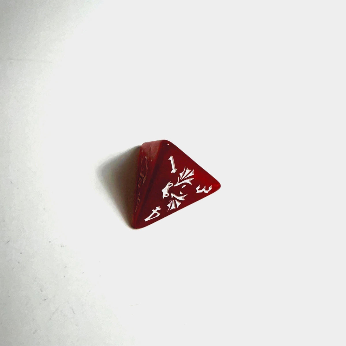 Set di dadi in acrilico Drago Rosso