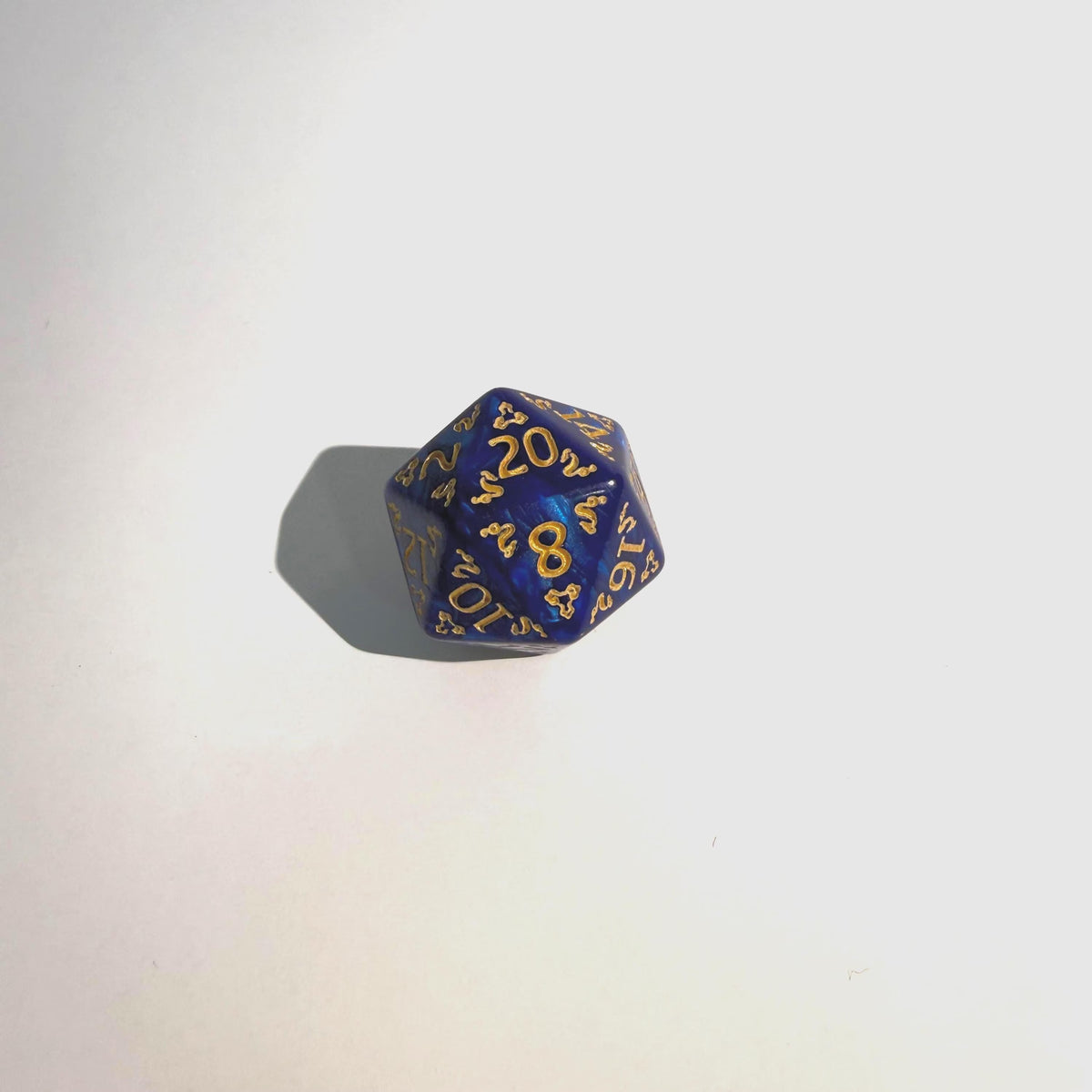 Set di dadi in acrilico Royal Blue Mystic
