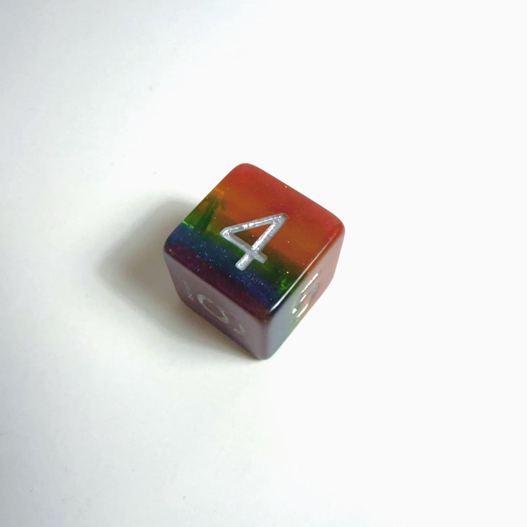 Regenbogen-Acryl-Würfelset