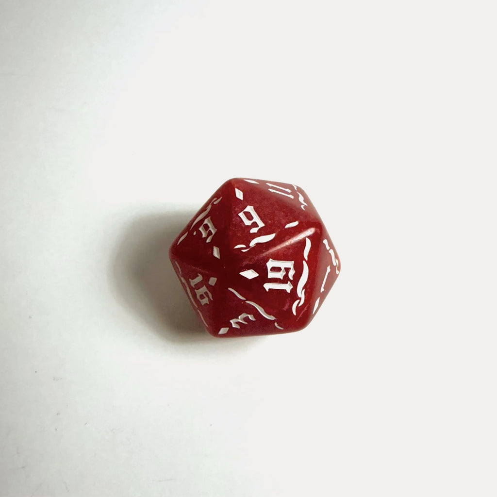 Set di dadi in acrilico Drago Rosso