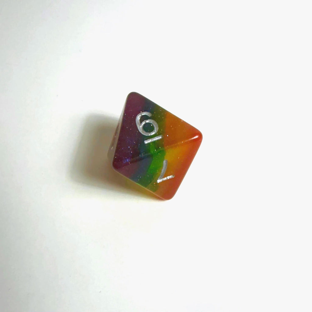 Regenbogen-Acryl-Würfelset